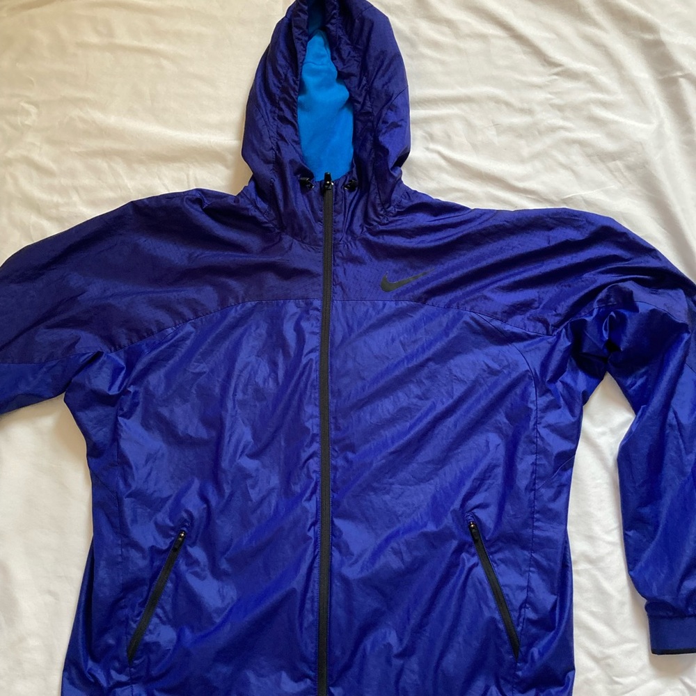 Nike Dry Fit Windbreaker Blue XL Full Zip